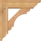 Ekena Millwork Olympic Traditional Smooth Bracket w/ Offset Brace, Western Red Cedar, 5 1/2"W x 18"D x 18"H BKT0604X18X18OLY01SWR - alternate 3